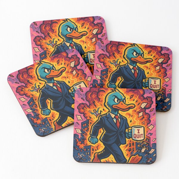 Item preview, Duck Walks Away from Office Chaos designed and sold by QuirkWears.