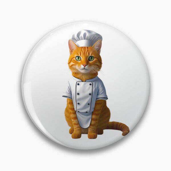 Item preview, Orange Tabby Cat Chef Cute Cooking Kitty Art for Cat Lovers designed and sold by Fredster1966.