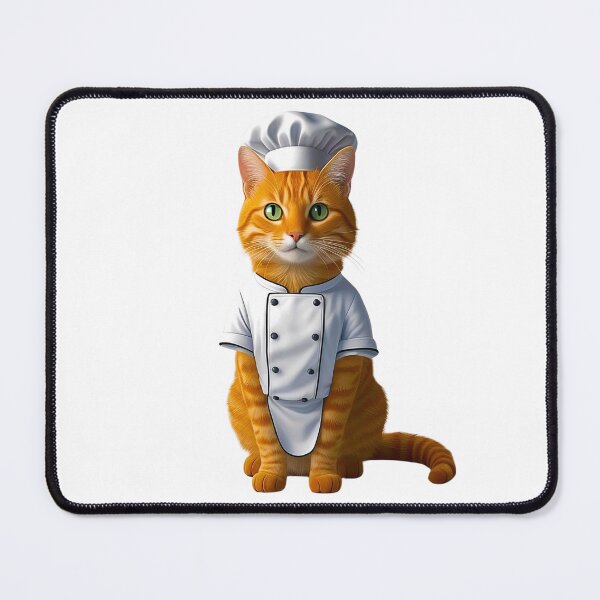 Item preview, Orange Tabby Cat Chef Cute Cooking Kitty Art for Cat Lovers designed and sold by Fredster1966.