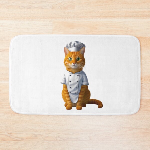 Item preview, Orange Tabby Cat Chef Cute Cooking Kitty Art for Cat Lovers designed and sold by Fredster1966.