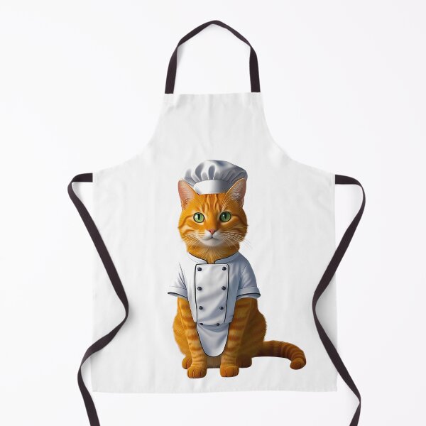 Item preview, Orange Tabby Cat Chef Cute Cooking Kitty Art for Cat Lovers designed and sold by Fredster1966.