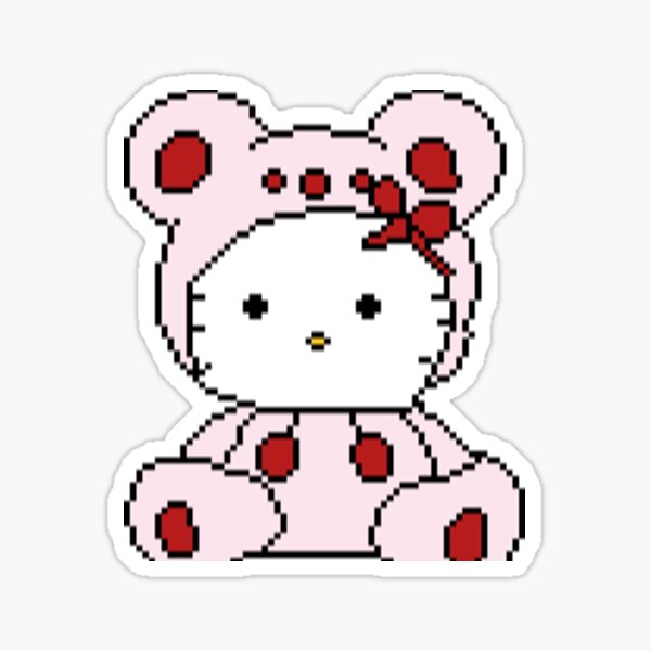 hello teddy Sticker