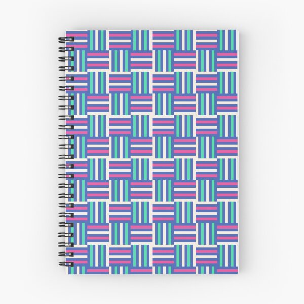 Item preview, Mod Stripe Quad in Blue, Pink, Green & White designed and sold by Teacup Tiger Designs.