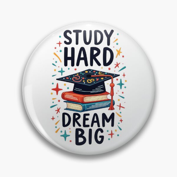 Item preview, Study Hard, Dream Big designed and sold by Simple_Designs.