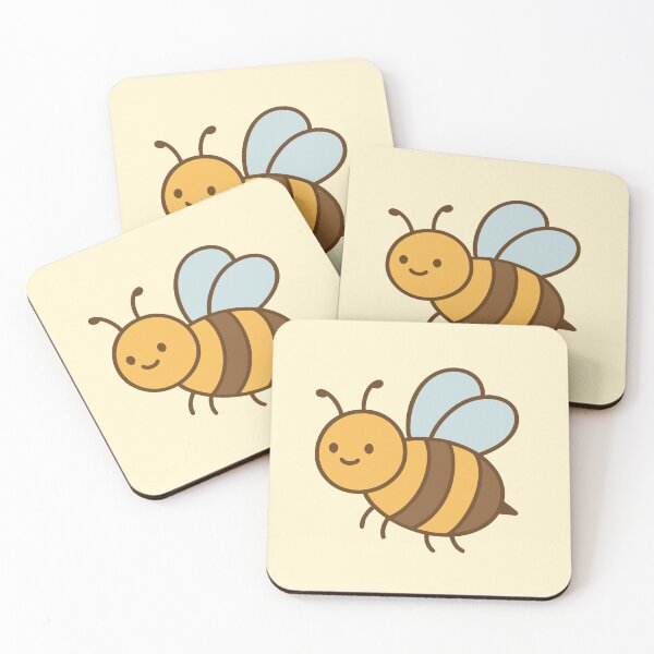 Item preview, Beatrice the Bee - Adorable Kawaii Bee designed and sold by PatchAndPetal.
