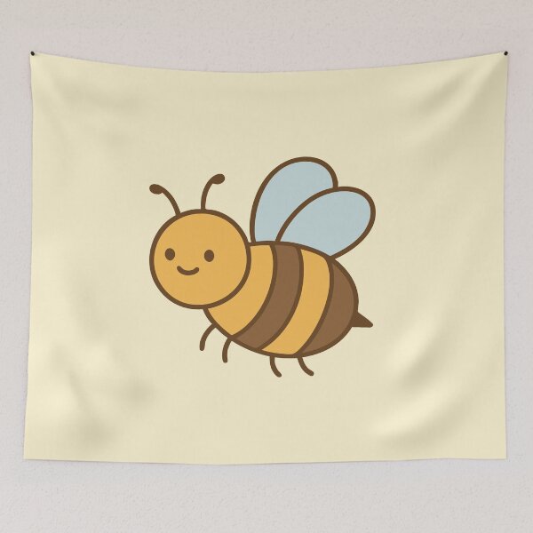 Item preview, Beatrice the Bee - Adorable Kawaii Bee designed and sold by PatchAndPetal.