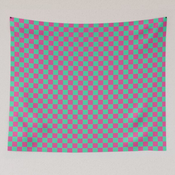 Item preview, Mint Green and Fuchsia Pink Color Block Quad designed and sold by Teacup Tiger Designs.