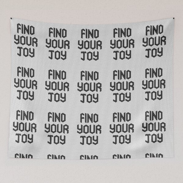 Item preview, Find Your Joy Black Mosaic Mental Health Reminder designed and sold by kakarikihill.