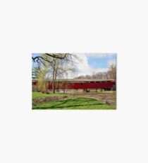 Bogert Covered Bridge - Allentown Pa. Art Board
