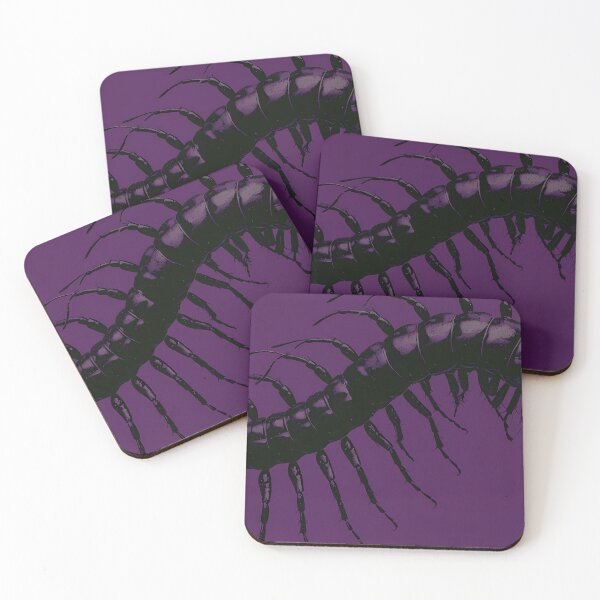 Item preview, Centipede - dark purple creepy scolopendra designed and sold by Fantasy Cache.