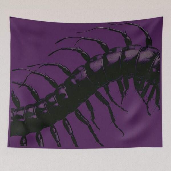 Item preview, Centipede - dark purple creepy scolopendra designed and sold by Fantasy Cache.