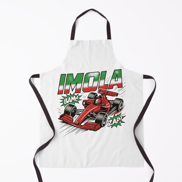 Artikelvorschau, F1 Comic-Kampf in Imola entworfen und verkauft von Pit Stop Prints.