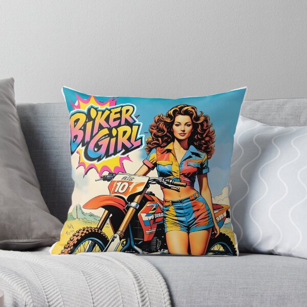 Item preview, Beautiful biker girl design, for girls who like comic-style adrenaline #5. designed and sold by UrbanTRIP.