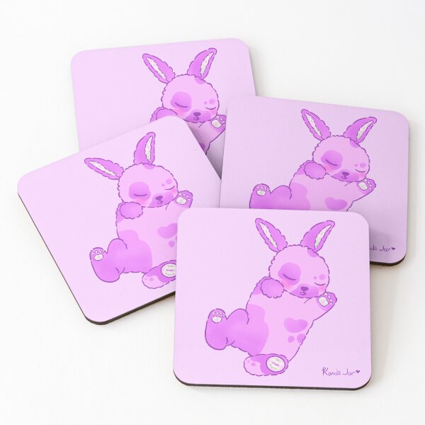 Item preview, Sleepy Grape Bunny – Cute Pastel Kawaii Animal Art designed and sold by KandiiJar.