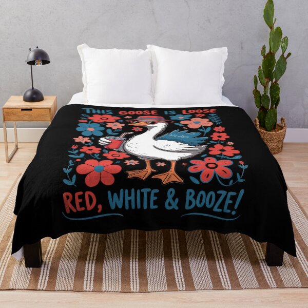 Item preview, This Goose Is Loose For The Red White And Booze 4th Of July designed and sold by cawtoon.