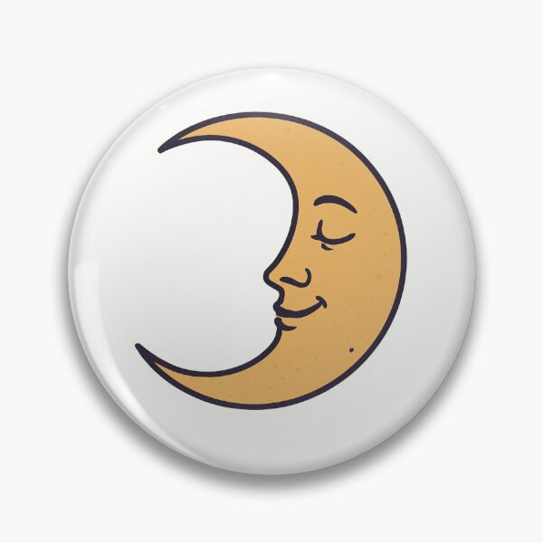 Item preview, Vintage Crescent Moon Face designed and sold by dontblong.