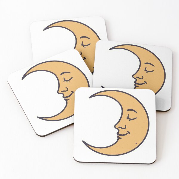 Item preview, Vintage Crescent Moon Face designed and sold by dontblong.