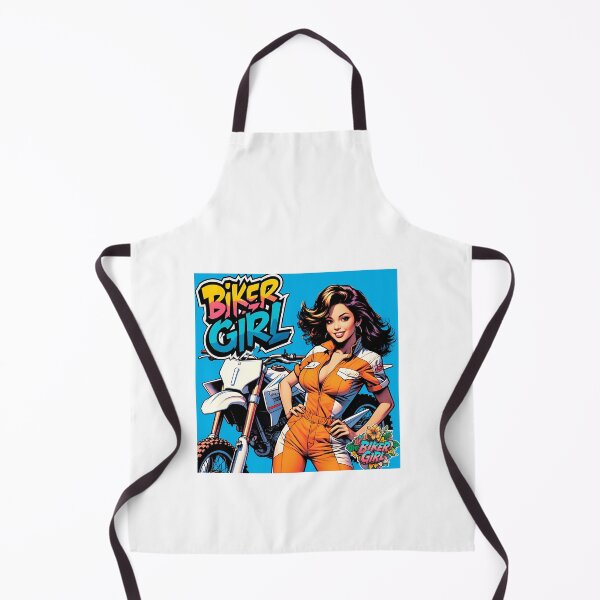 Item preview, Beautiful biker girl design, for girls who like comic-style adrenaline #7. designed and sold by UrbanTRIP.