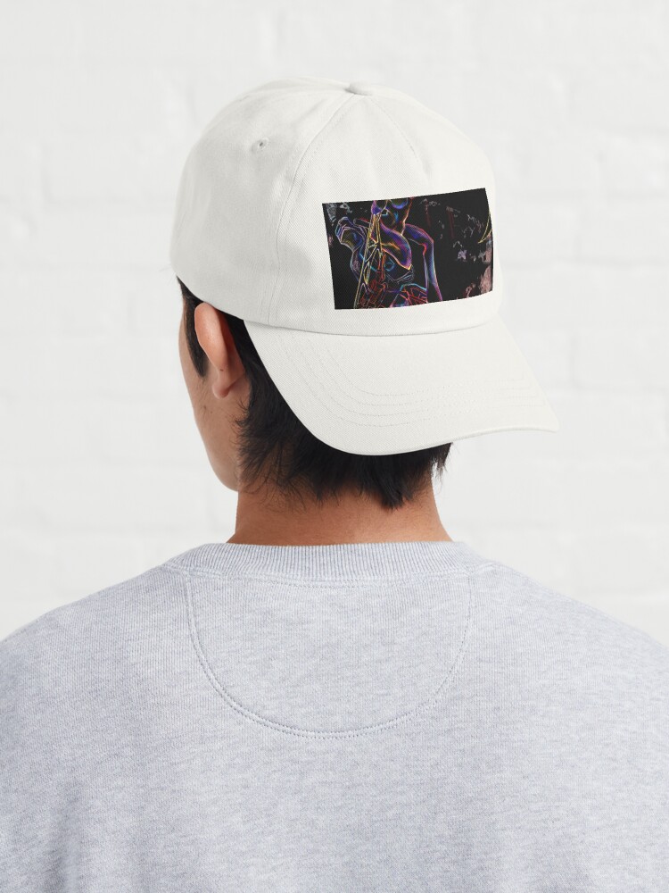 Aperçu 4 sur 7. Casquette avec l'œuvre Chat motard créée et vendue par Toastdraws.