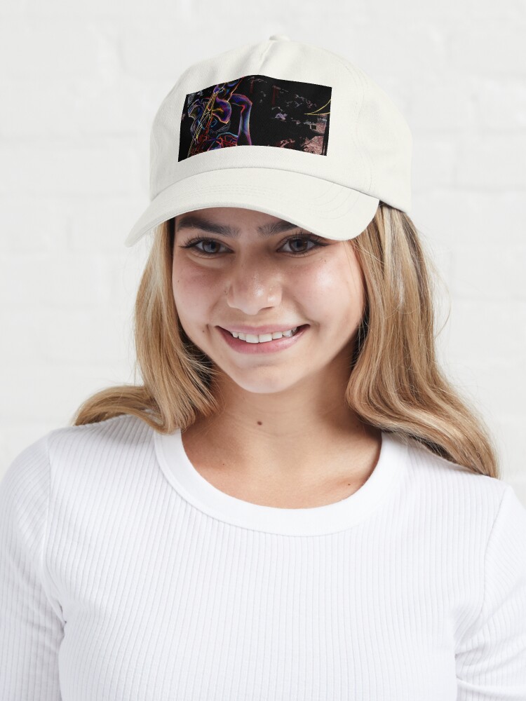 Aperçu 6 sur 7. Casquette avec l'œuvre Chat motard créée et vendue par Toastdraws.