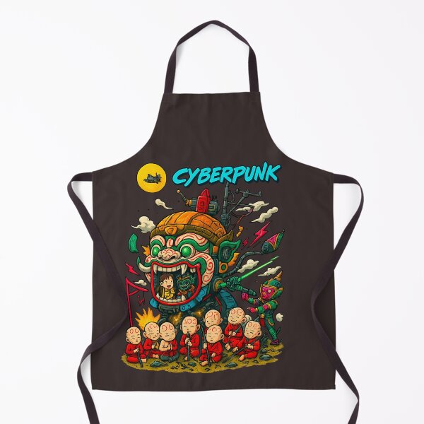 Item preview, Cyberpunk Guardian: Mystic Monks and Futuristic Warriors designed and sold by Thaivi Design.