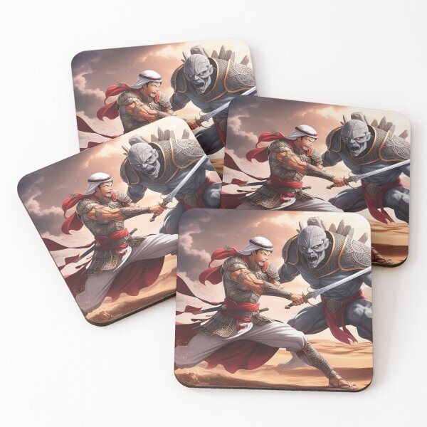 Item preview, Persian warrior vs. desert monster designed and sold by MerlinWear.