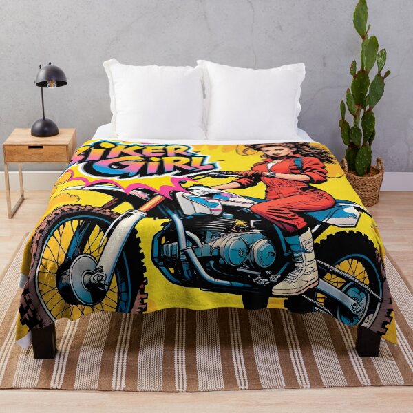 Item preview, Beautiful biker girl design, for girls who like comic-style adrenaline #8. designed and sold by UrbanTRIP.