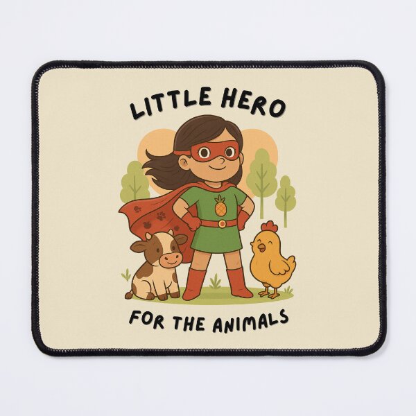 Item preview, Little Hero for the Animals – Vegan Superkid  designed and sold by karinasalwaszka.