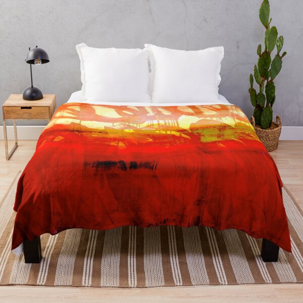 Item preview, Red Brush Sunset designed and sold by ViaARTfactory.