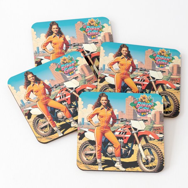 Item preview, Beautiful biker girl design, for girls who like comic-style adrenaline #9. designed and sold by UrbanTRIP.