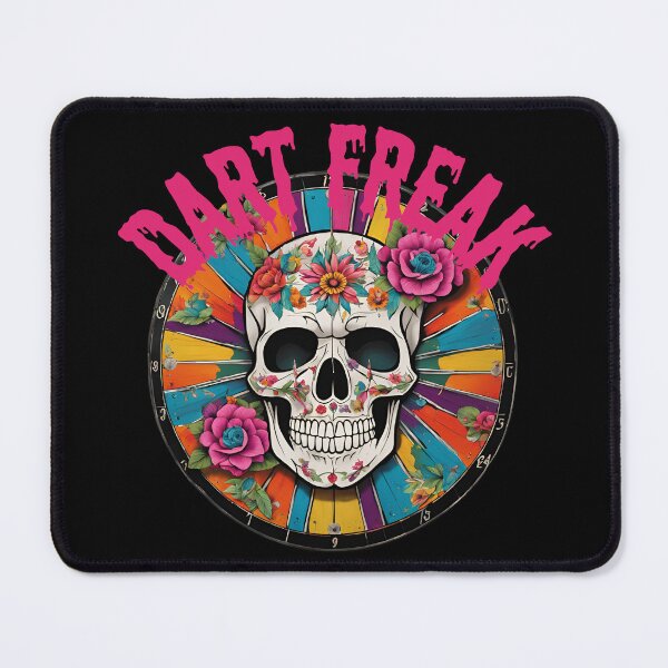 Item preview, Dart Freak Skull Floral Dartboard Design designed and sold by Lasheets.