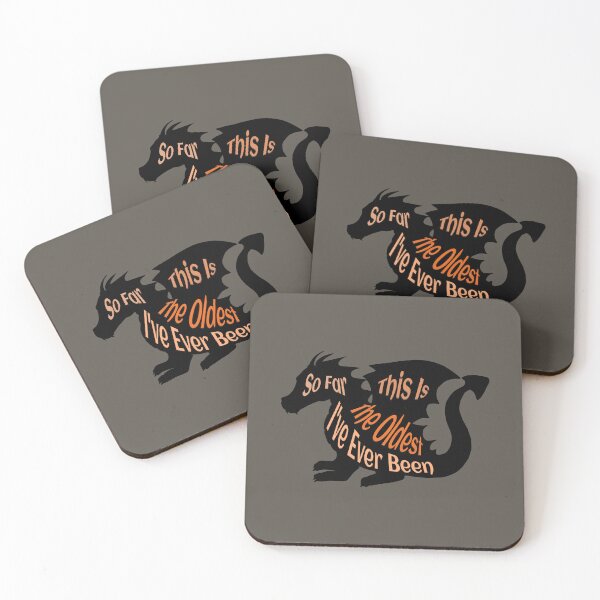 Item preview, "So far this is the oldest I've ever been" funny quotes, birthday shirts, dinosaur,  designed and sold by karinasalwaszka.