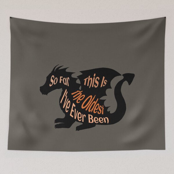 Item preview, "So far this is the oldest I've ever been" funny quotes, birthday shirts, dinosaur,  designed and sold by karinasalwaszka.