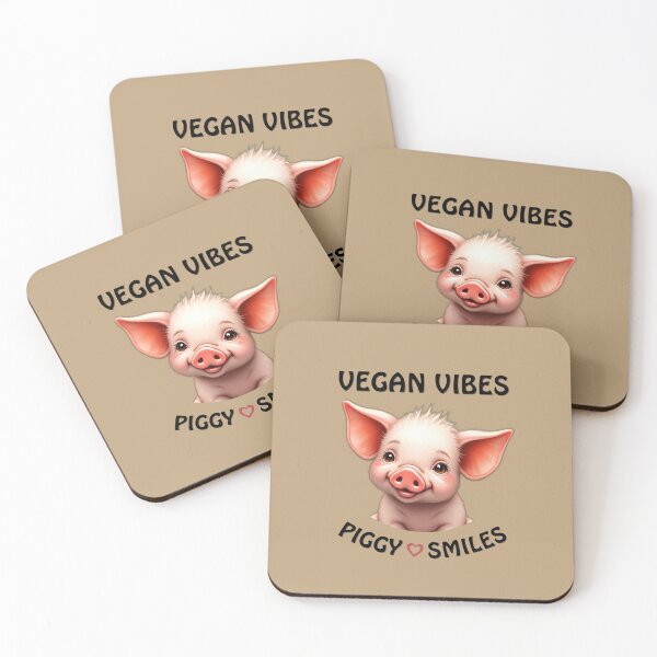 Item preview, Vegan Vibes Piggy Smiles, Cute Baby Pig, Cute Animals, Animal Tees, Animal Rights Shirts designed and sold by karinasalwaszka.