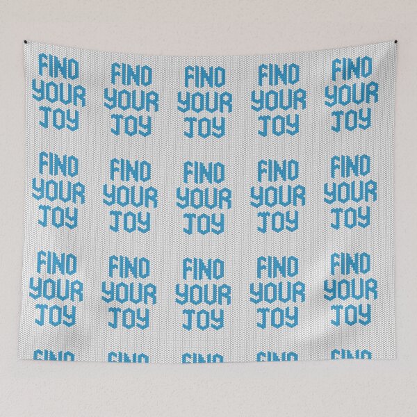 Item preview, Find Your Joy Blue Mosaic Mental Health Reminder designed and sold by kakarikihill.