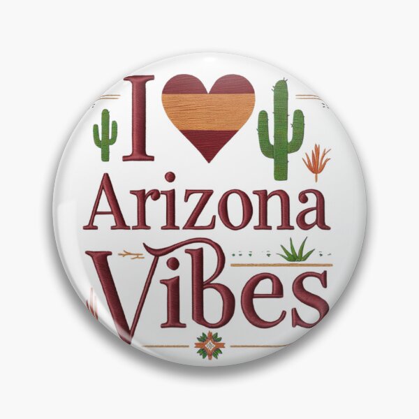 Item preview, I ♡ Arizona Vibes Embroidered Desert Design designed and sold by ArtDesignTp.