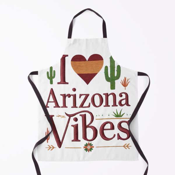 Item preview, I ♡ Arizona Vibes Embroidered Desert Design designed and sold by ArtDesignTp.