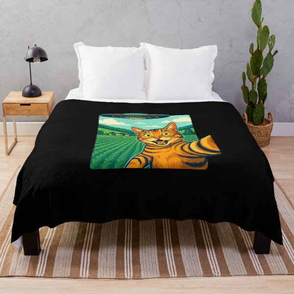Item preview, Cat Selfie With Alien UFO Funny Cat Funny Alien designed and sold by MOHITSALVI.