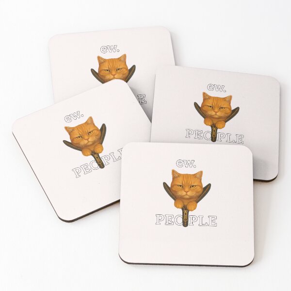 Item preview, Ew People Cat Funny Tabby Anti Social Introvert designed and sold by MOHITSALVI.