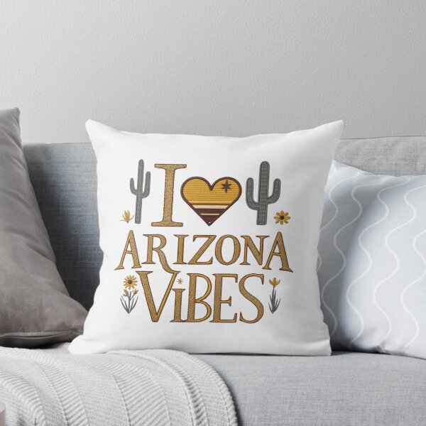 Item preview, I ♡ Arizona Vibes Embroidered Style Graphic Design designed and sold by ArtDesignTp.
