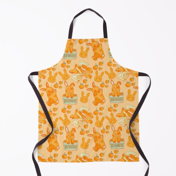 Item preview, Orange Bunny Pattern – Cute Kawaii Animal Illustration designed and sold by KandiiJar.