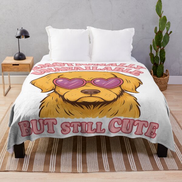 Item preview, Emotionally Unavailable But Still Cute – Sad Puppy Retro Art Tags:
designed and sold by MTeesGA.