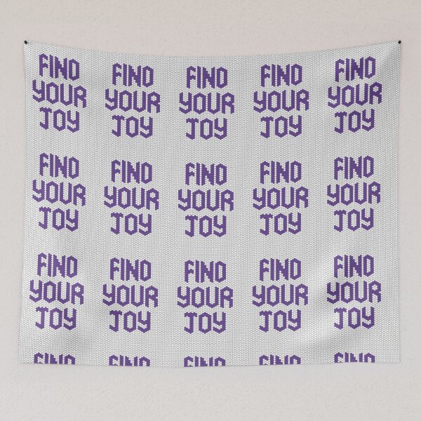 Item preview, Find Your Joy Purple Mosaic Mental Health Reminder designed and sold by kakarikihill.