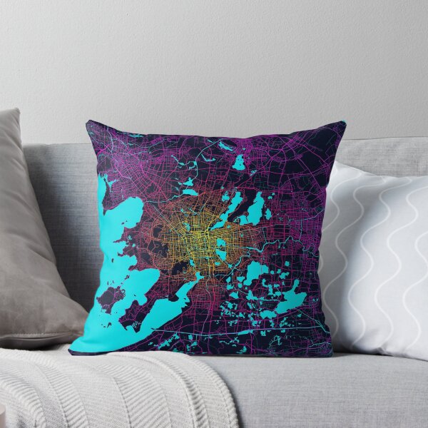 Item preview, Suzhou City Map of Jiangsu, China - Neon designed and sold by deMAP.