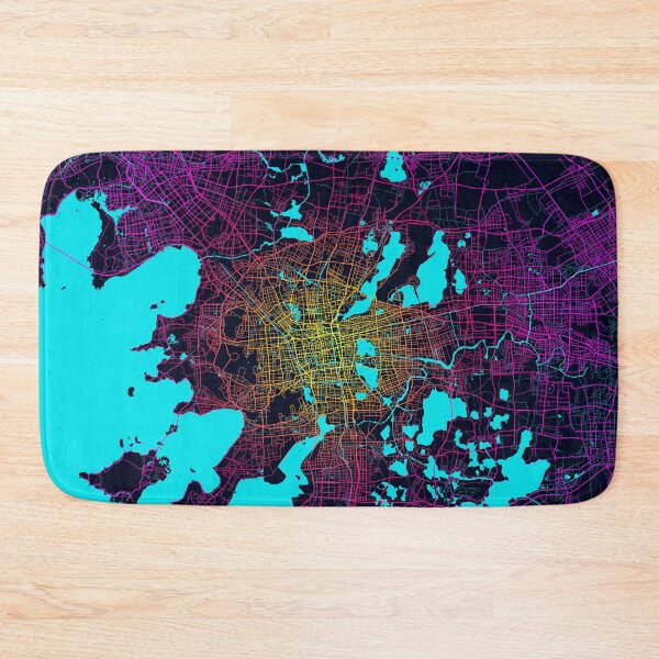 Item preview, Suzhou City Map of Jiangsu, China - Neon designed and sold by deMAP.