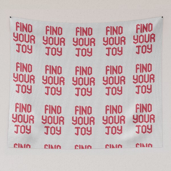 Item preview, Find Your Joy Red Mosaic Mental Health Reminder designed and sold by kakarikihill.