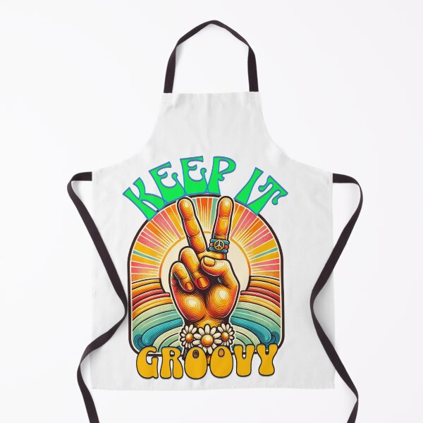 Item preview, Keep It Groovy – Peace Sign with Daisy Rings Retro Design designed and sold by MTeesGA.