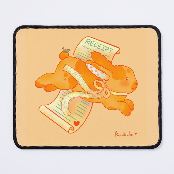 Item preview, Orange Bunny Receipt – Cute Kawaii Animal Design designed and sold by KandiiJar.