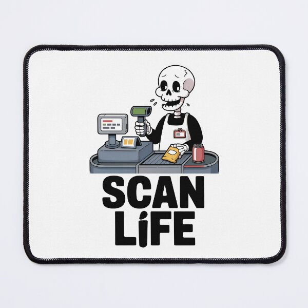 Item preview, Scan Life Skeleton Grocery Humor designed and sold by Taans-Creation.