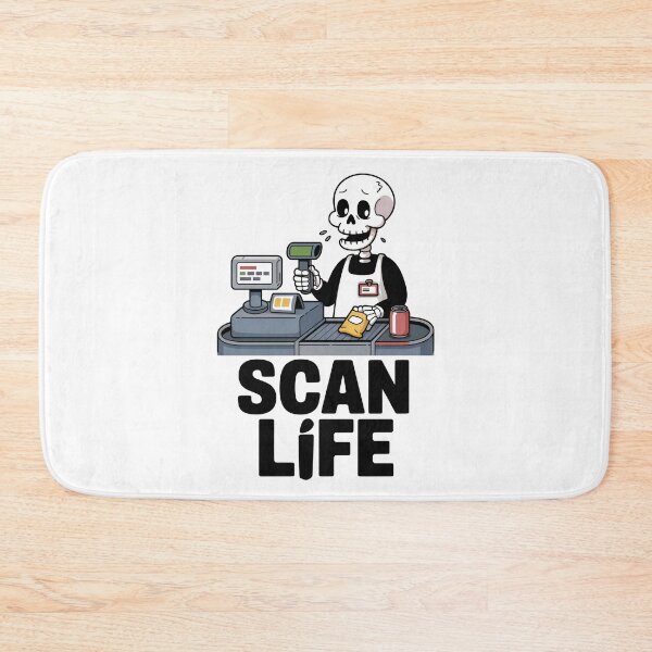Item preview, Scan Life Skeleton Grocery Humor designed and sold by Taans-Creation.